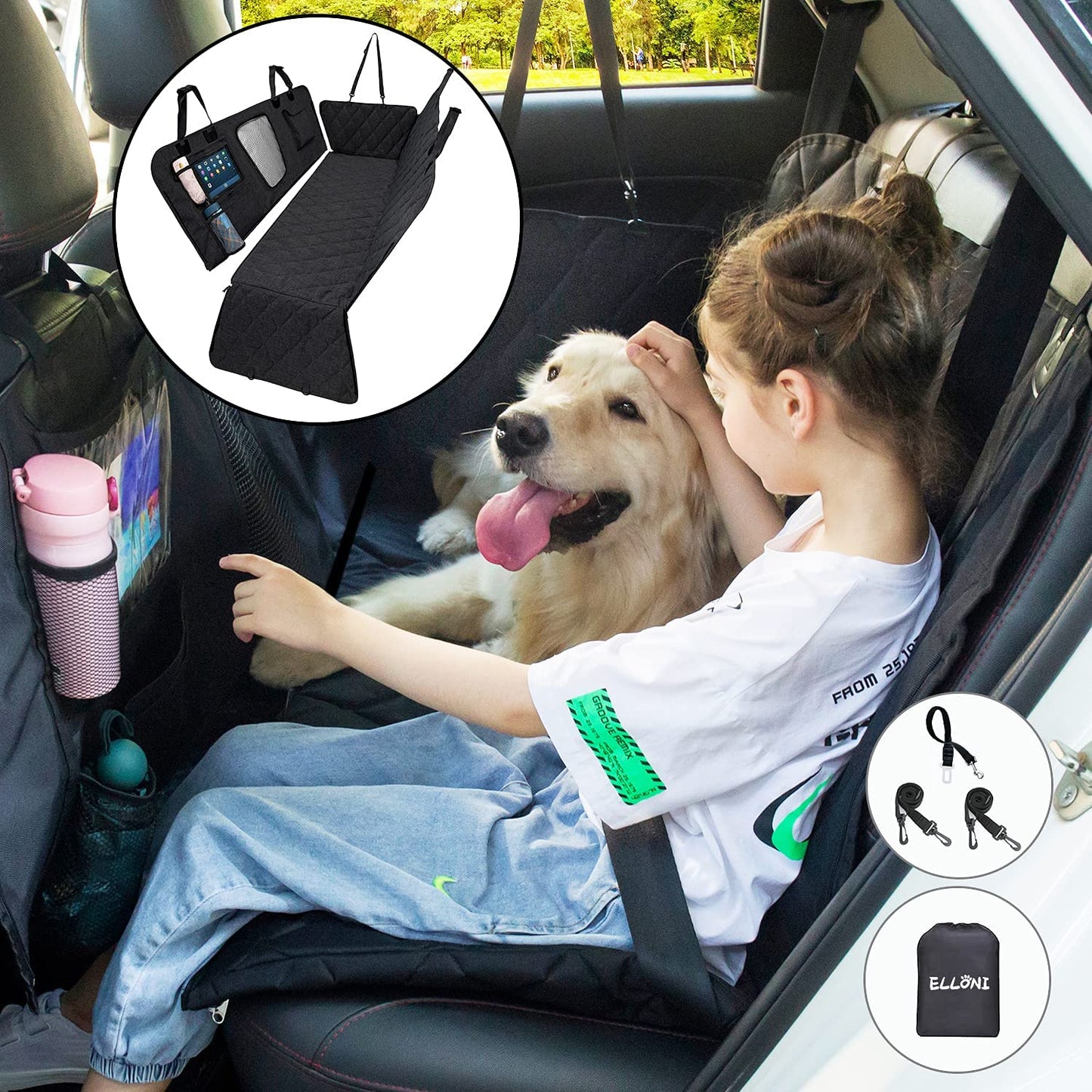 Ultimate Backseat Dog Hammock – Waterproof, Non-Slip & Scratch-Proof Seat Cover for Cars & SUVs