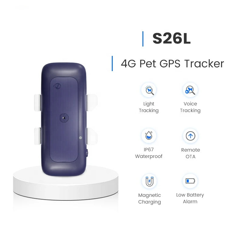 PawTrack 4G GPS: Real-Time Pet Locator for Dogs & Cats