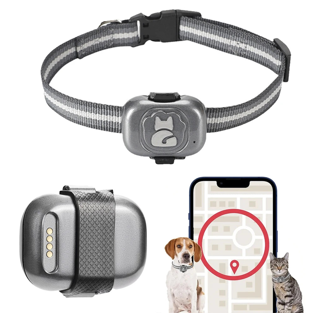 PawTrack Mini: Waterproof 4G/2G GPS Pet Tracker with Anti-Theft Alarm