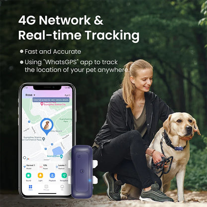 PawTrack 4G GPS: Real-Time Pet Locator for Dogs & Cats