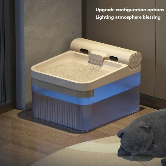 PawFlow: 4L Wireless Pet Water Fountain with Filtration